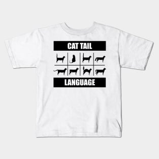 Cat Tail Language Kids T-Shirt